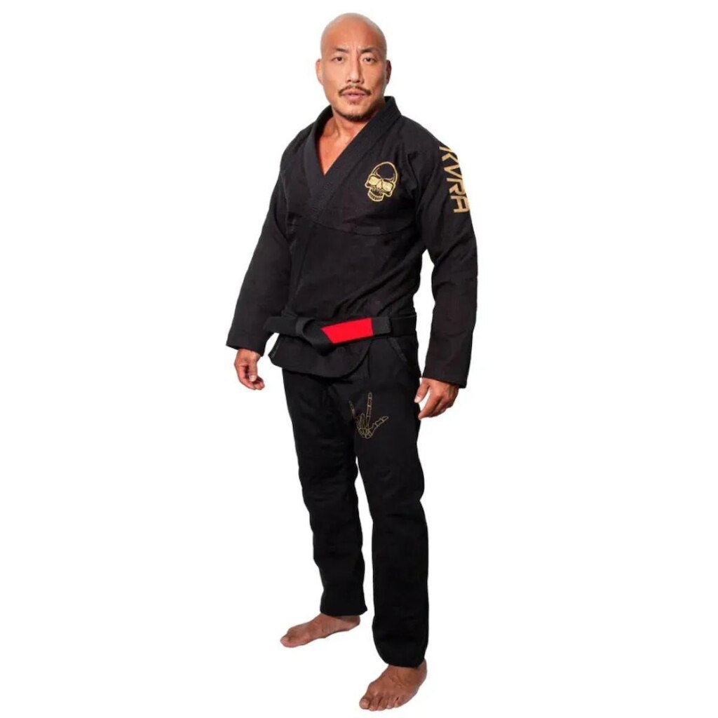 Kimono Jiu Jitsu KVRA The X Preto A4
