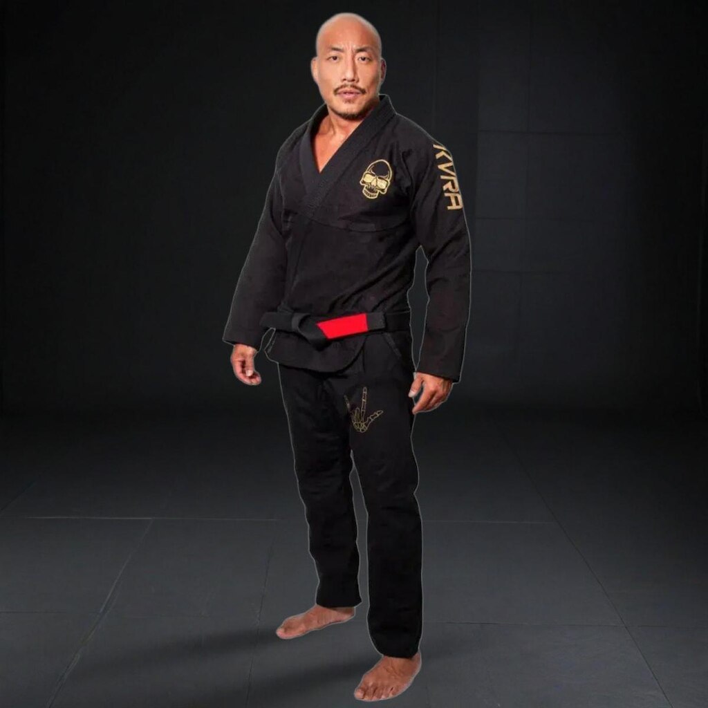 Kimono Jiu Jitsu KVRA The X Preto A4