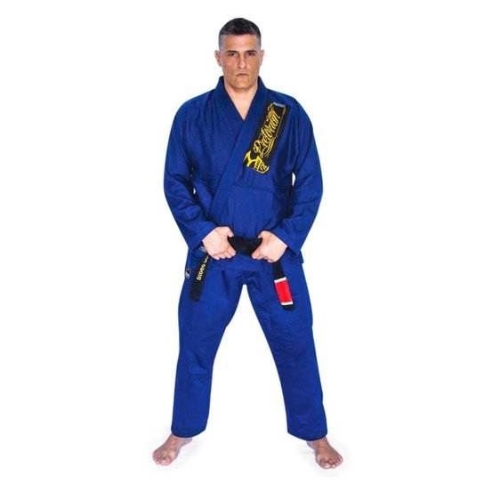 Kimono Jiu Jitsu Masculino Adulto Roll Trançado - Pretorian - Azul Royal Menor preço em Kimono Jiu Jitsu Masculino Adulto Roll Trançado - Pretorian - Azul Royal