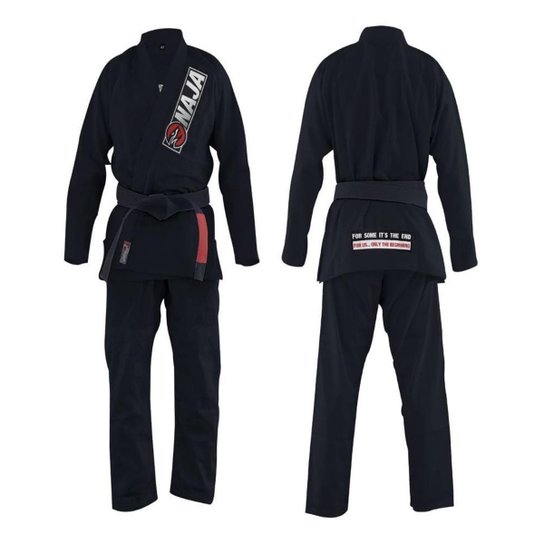 Kimono Jiu Jitsu Trançado Bjj Naja Overcoming Preto A2 - Colorido Menor preço em Kimono Jiu Jitsu Trançado Bjj Naja Overcoming Preto A2 - Colorido