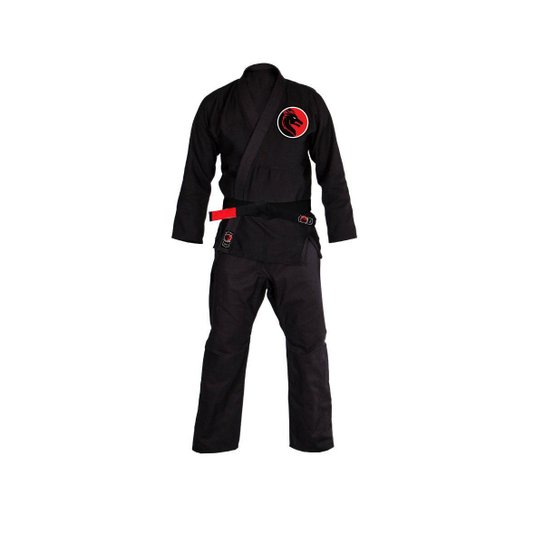 Kimono Jiu jitsu Trançado Blackdragon One - - Preto Menor preço em Kimono Jiu jitsu Trançado Blackdragon One - - Preto