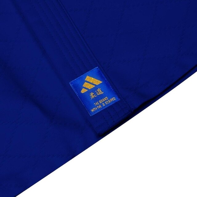 Kimono Judo adidas Contest J650 Azul e Dourado