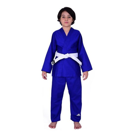 Kimono Judô Infantil Adidas AdiStart - Azul Menor preço em Kimono Judô Infantil Adidas AdiStart - Azul