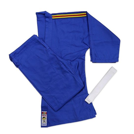 kimono Judô Infantil Kids Shihan - Azul Menor preço em kimono Judô Infantil Kids Shihan - Azul