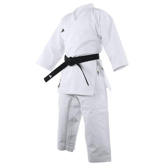 Kimono Karatê Adidas Club K220C com Selo WKF - Branco Menor preço em Kimono Karatê Adidas Club K220C com Selo WKF - Branco