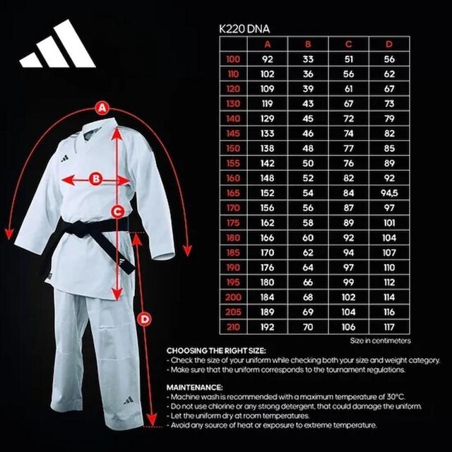 Kimono Karate Kumite adidas K220DNA WKF Approved