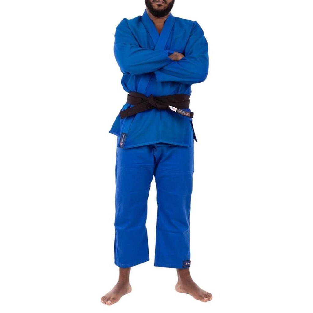 Kimono Trançado Flex Jiu Jitsu  Masculino Azul Royal
