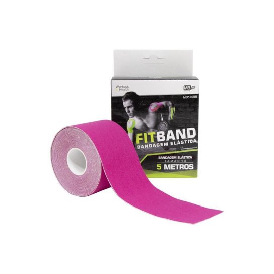Kinesio Tape Fita Bandagem Elástica Adesiva 5 Metros MBFit - Rosa é ruim? Kinesio Tape Fita Bandagem Elástica Adesiva 5 Metros MBFit - Rosa é boa?