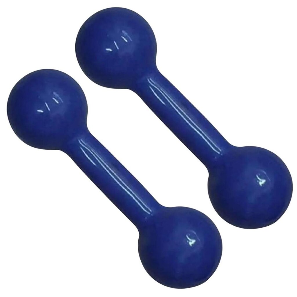 Kit 01 Par Halter Peso Emborrachado 2Kg Unibrás