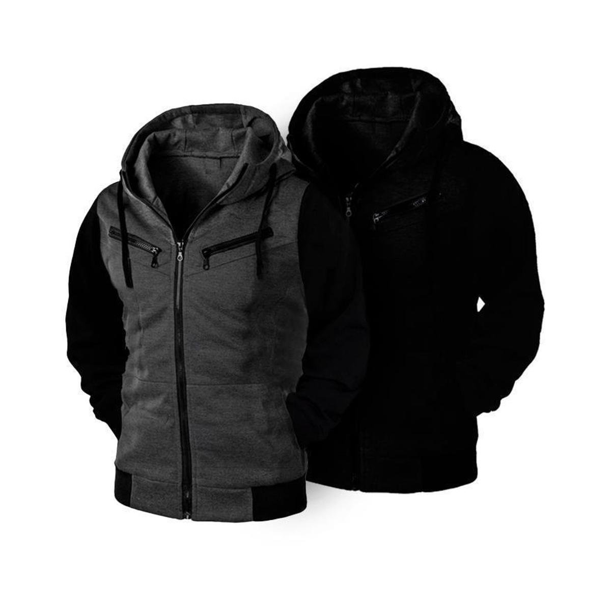 Com Ziper Blusa De Frio Gap Masculina Original Casaco Gap Cinza