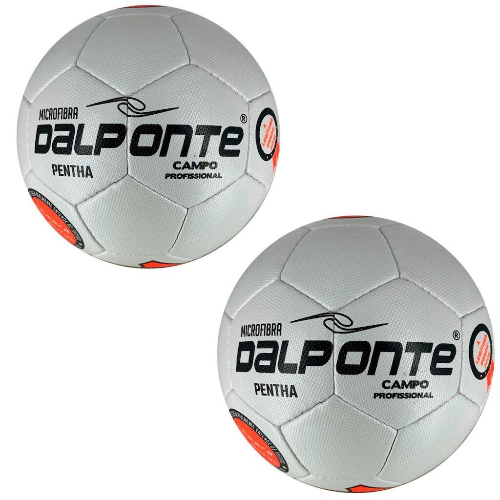 Kit 02 Bola Campo Dalponte 81 Pentha Microfibra Costurada À Mão