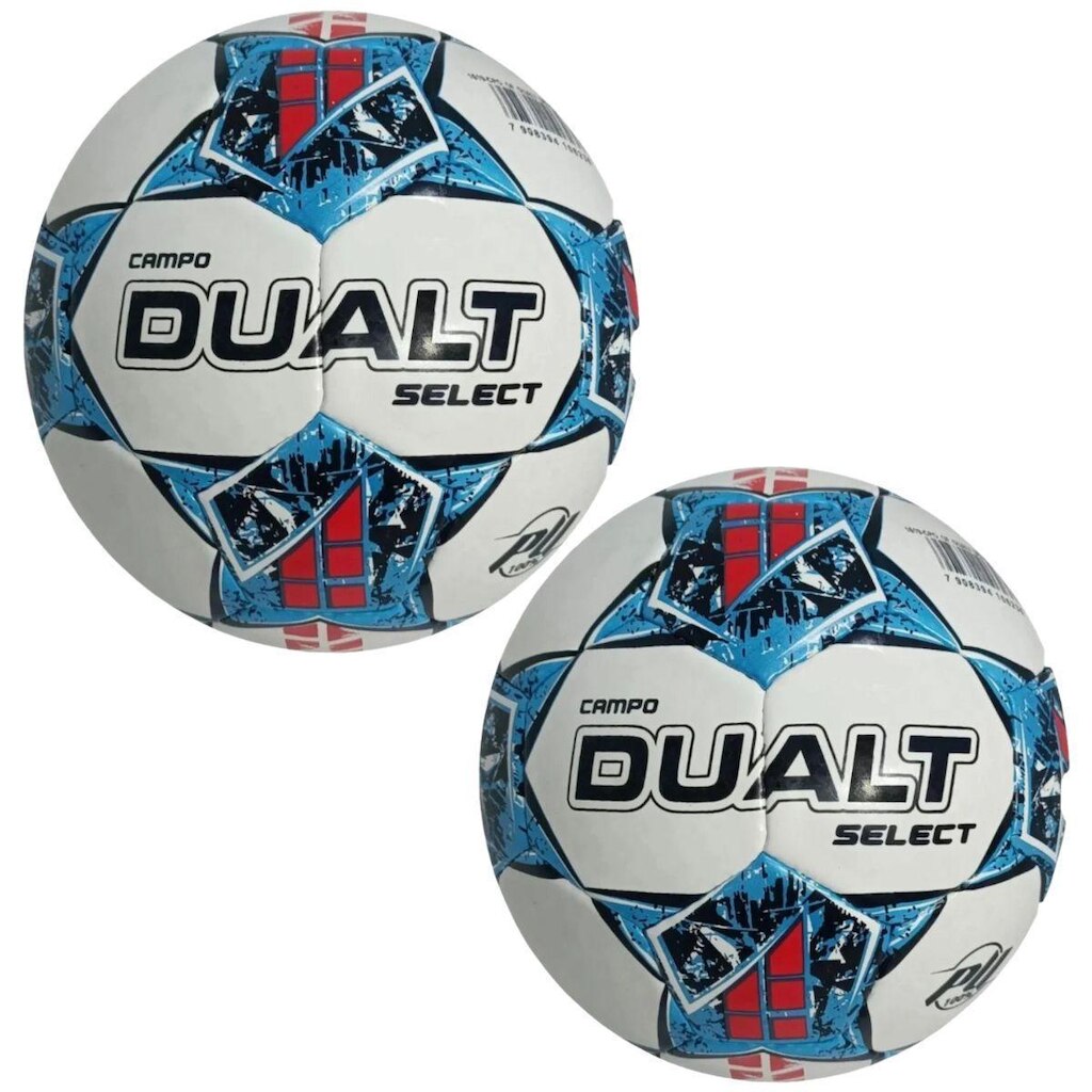 Kit 02 Bola De Futebol Campo Dualt Select Pro Costurada á Mão