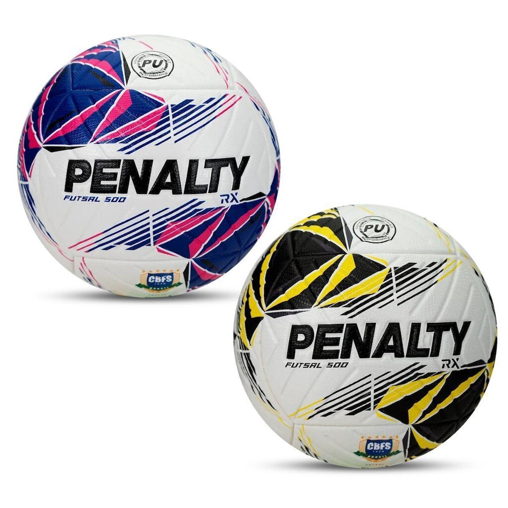 Kit 02 Bolas De Futsal Penalty RX 500 XXVI 2026 Selo CBFS