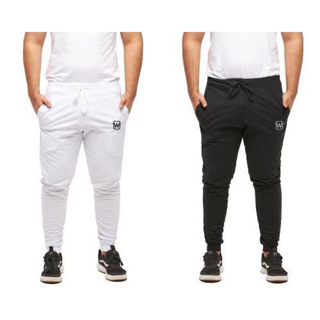 Kit 02 Calças Masculina de Moletom Jogger Slim Sport Wooks