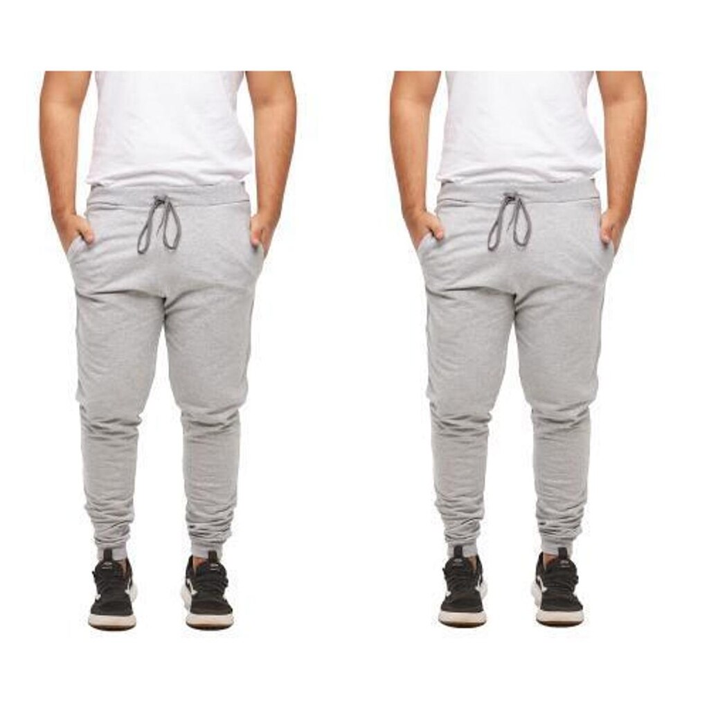 Kit 02 Calças Moletom Masculina Jogger Slim Fit Sport
