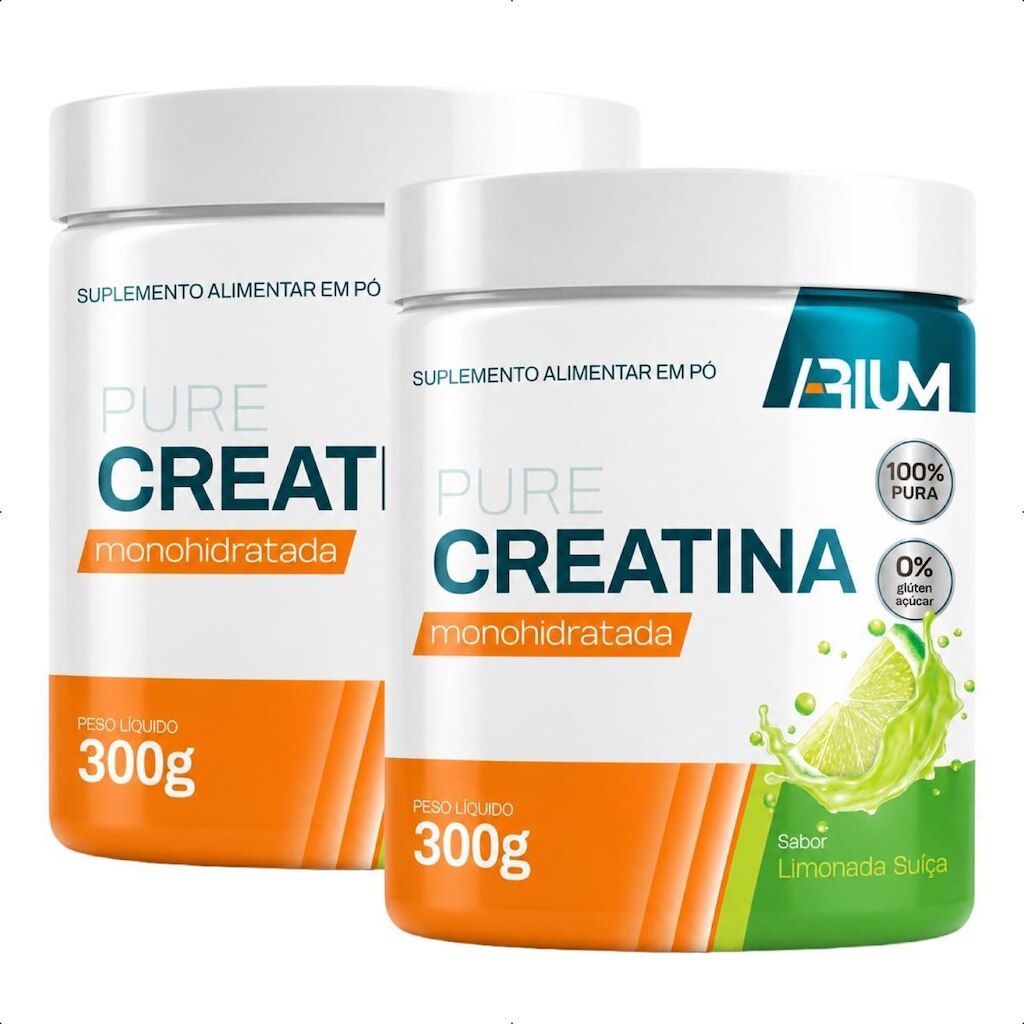 Kit 02 Creatina Monohidratada Arium 300gr