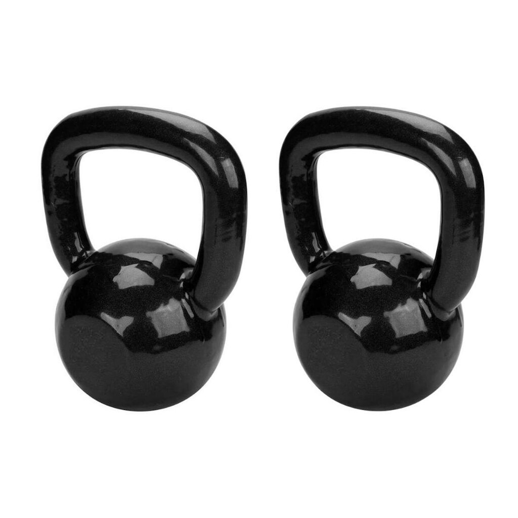 Kit 02 Kettlebell Emborrachado Pesos 4 Kg e 6kg