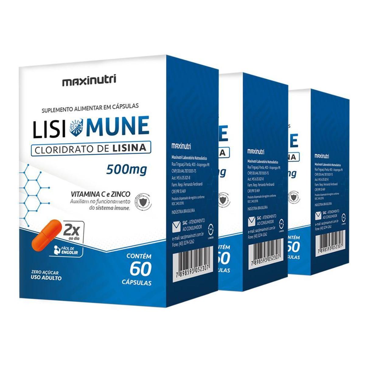 Kit 03 Lisimune Vitamina C Zinco 60 Caps Maxinutri é ruim? Kit 03 Lisimune Vitamina C Zinco 60 Caps Maxinutri é boa?