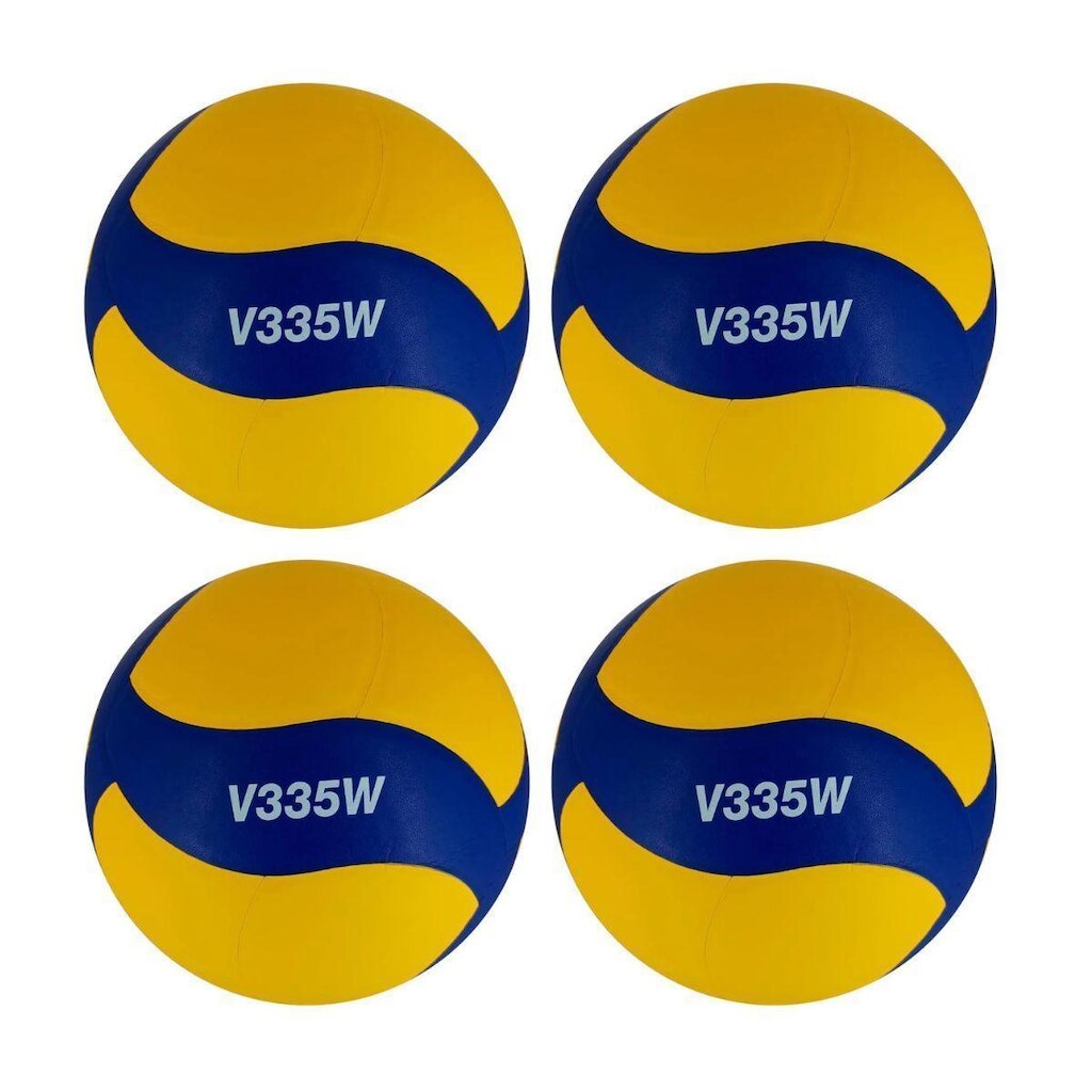 Kit 04 Bola De Vôlei Mikasa V335W Aprovada FIVB