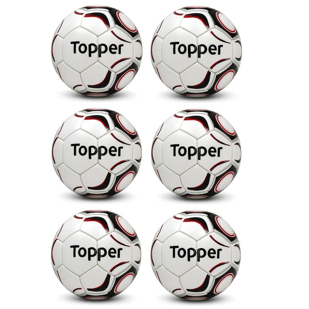 Kit 06 Bola De Futebol Campo Topper Maestro PRO