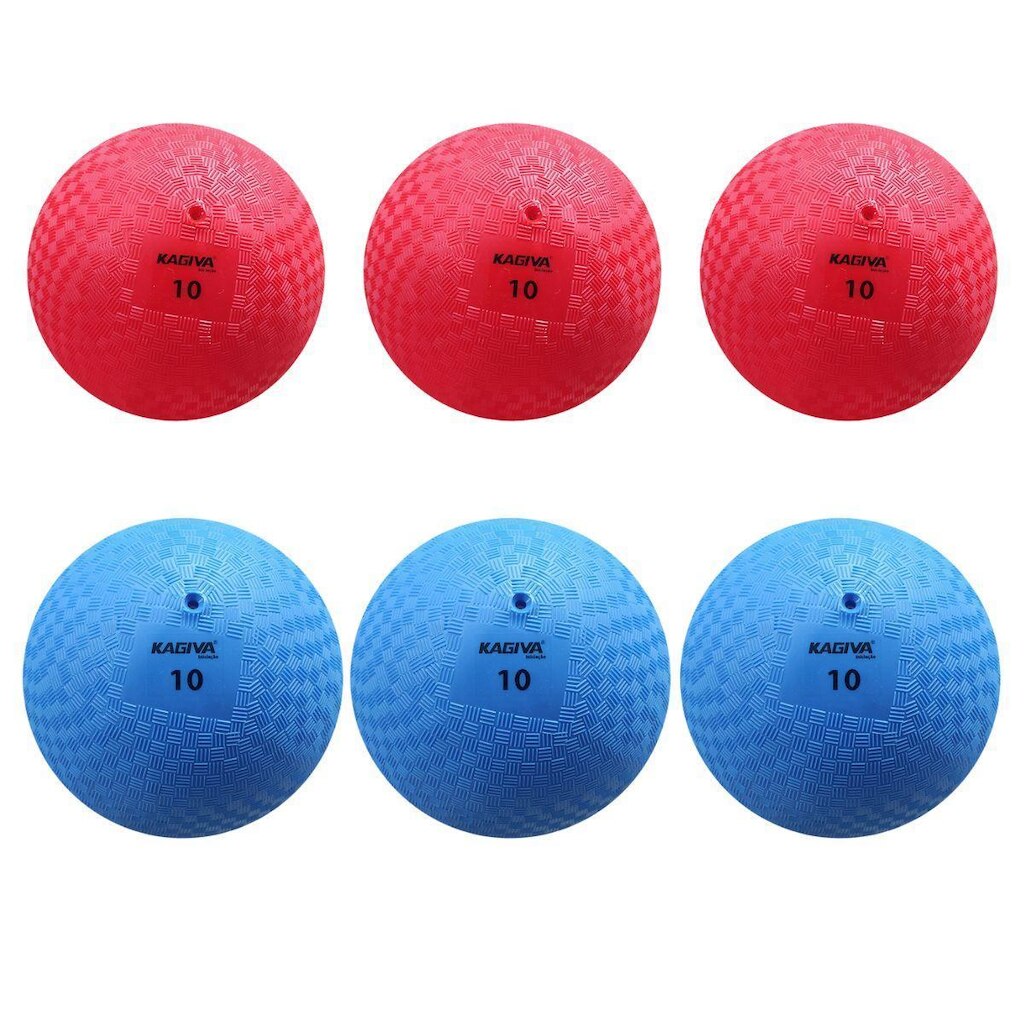 Kit 06 Bola De Iniciação Kagiva N°10 De Borracha