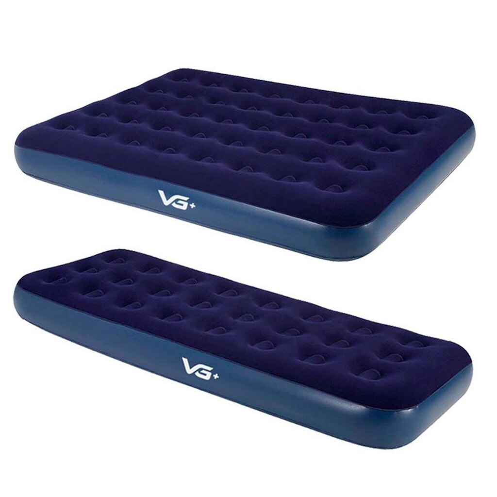 Kit 1 Colchão Inflável Casal e Solteiro Flocked Comfort Vg Plus