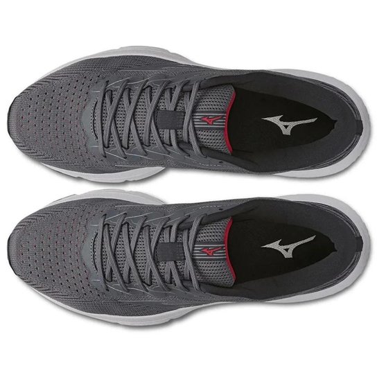Kit 1 Tênis de Corrida Masculino Mizuno Goya e 3 pares de Meia Cano Médio