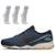 Kit 1 Tênis de Corrida Masculino Mizuno Wave Falcon 5 e 3 Pares de Meia Cano Médio - Azul