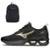 Kit 1 Tênis de Corrida Masculino Mizuno Wave Frontier 15 e 1 Mochila Mizuno Energy - Preto
