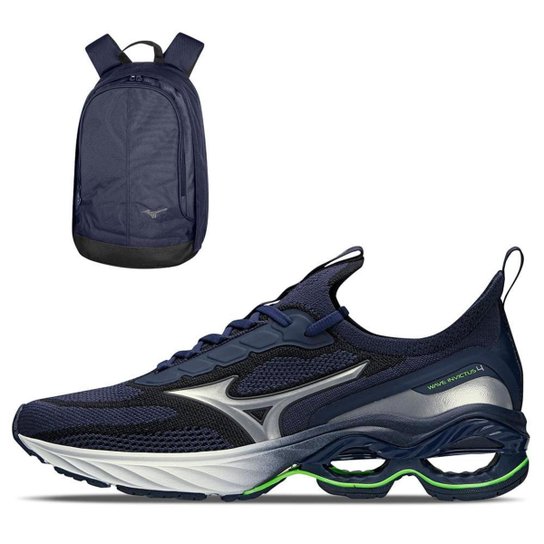 Kit 1 Tênis Mizuno Wave Invictus 4 e 1 Mochila Fun New - Azul é ruim? Kit 1 Tênis Mizuno Wave Invictus 4 e 1 Mochila Fun New - Azul é boa?