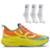 Kit 1 Tênis Olympikus Corre 4 Strava e 3 pares de meias cano médio - Laranja