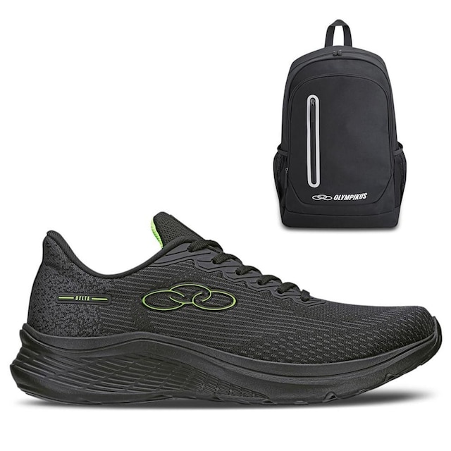 Kit 1 Tênis Olympikus Delta e 1 Mochila Braze