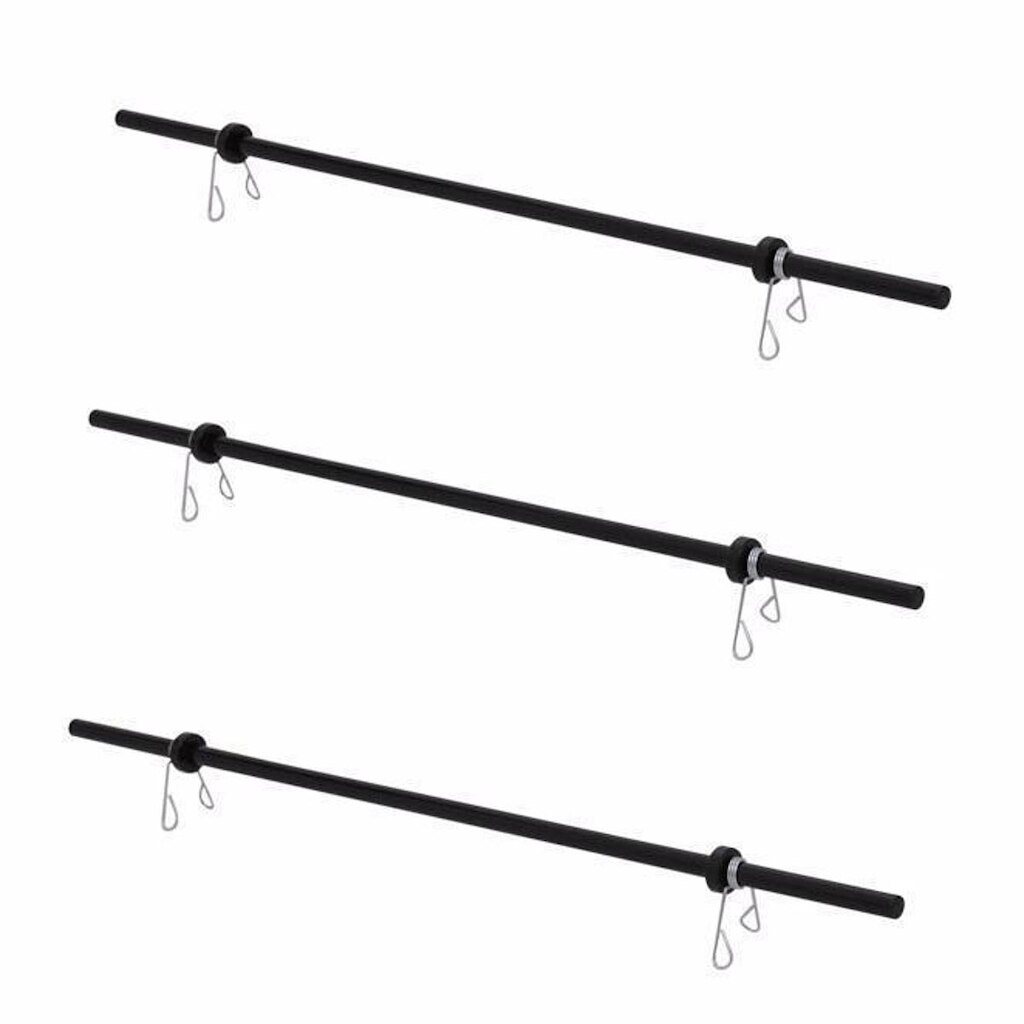 Kit 10 Barras Body Pump Com Presilhas Musculação Funcional