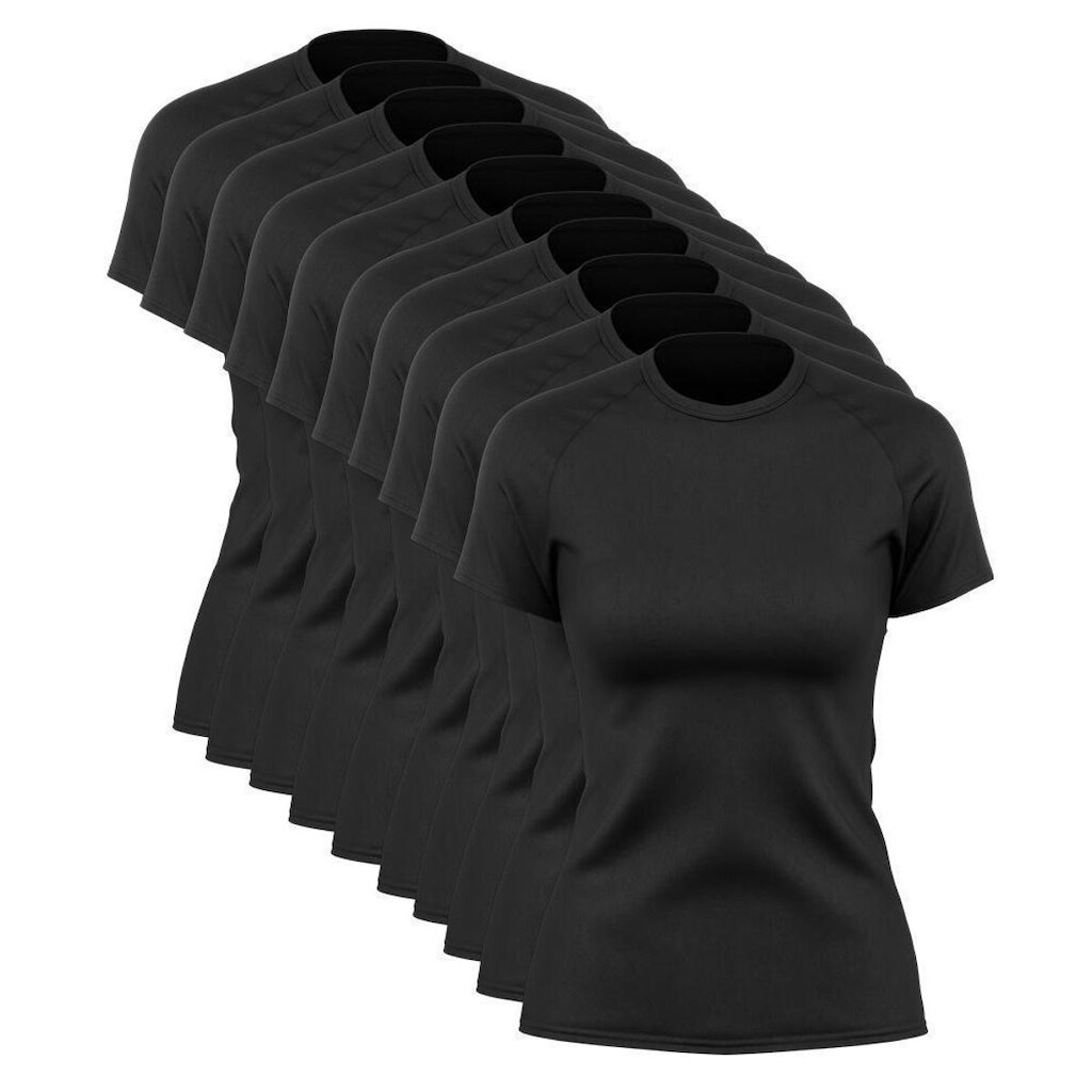 Kit 10 Blusas Via Basic Dry Academia Feminina