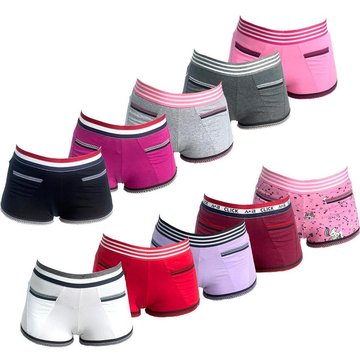 Menor preço em KIT 10 CALCINHAS SHORT MAUI ALGODÃO