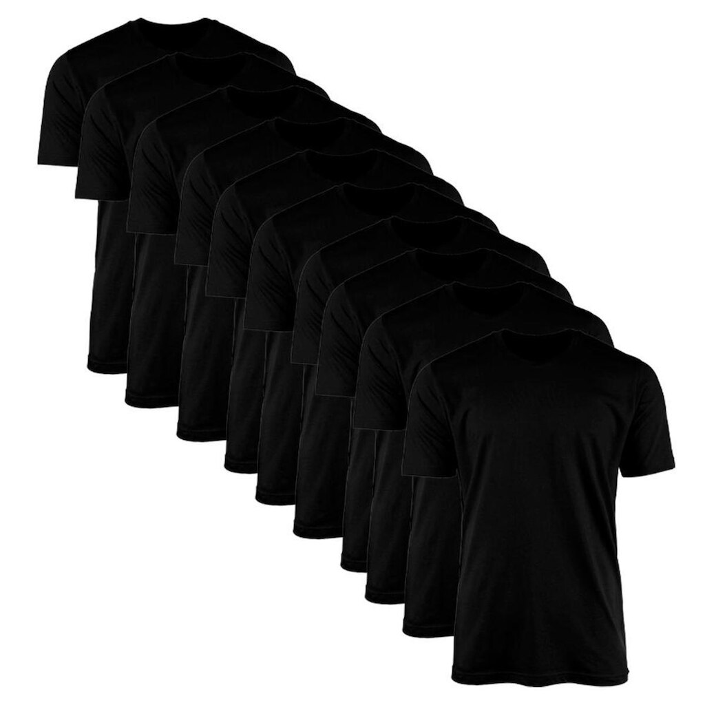 Kit 10 Camisetas Masculina Lisa Básica 100% Algodão