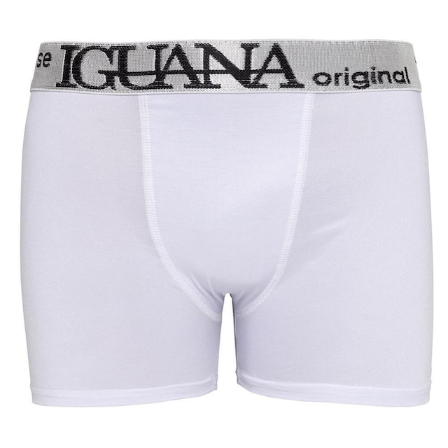 Kit 10 Cuecas Box Boxer Microfibra Lisas Iguana Original