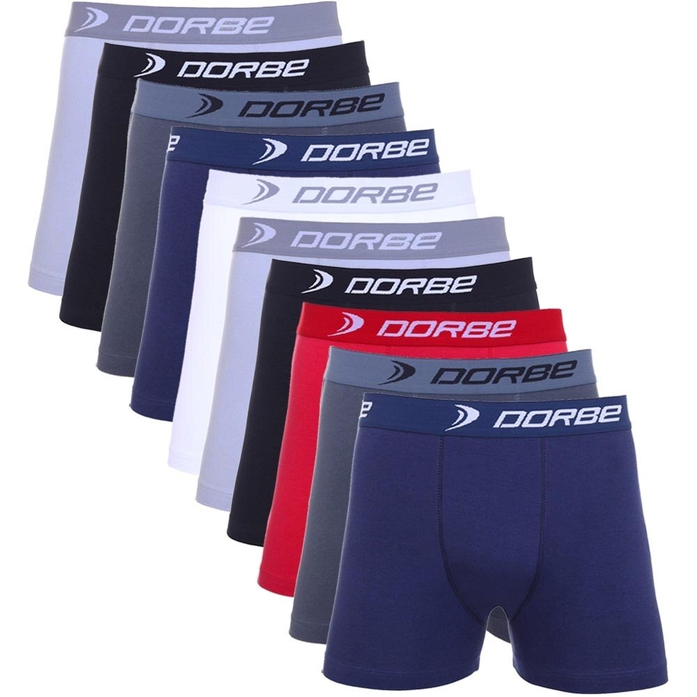 Kit 10 Cuecas Boxer Dorbe