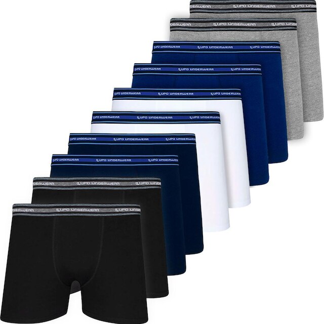 Kit 10 Cuecas Boxer Lupo Masculina Em Algodao Respiravel Original
