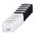 Kit 10 Cuecas Boxers Infantil Box Algodão Cotton Conforto - Branco+Preto