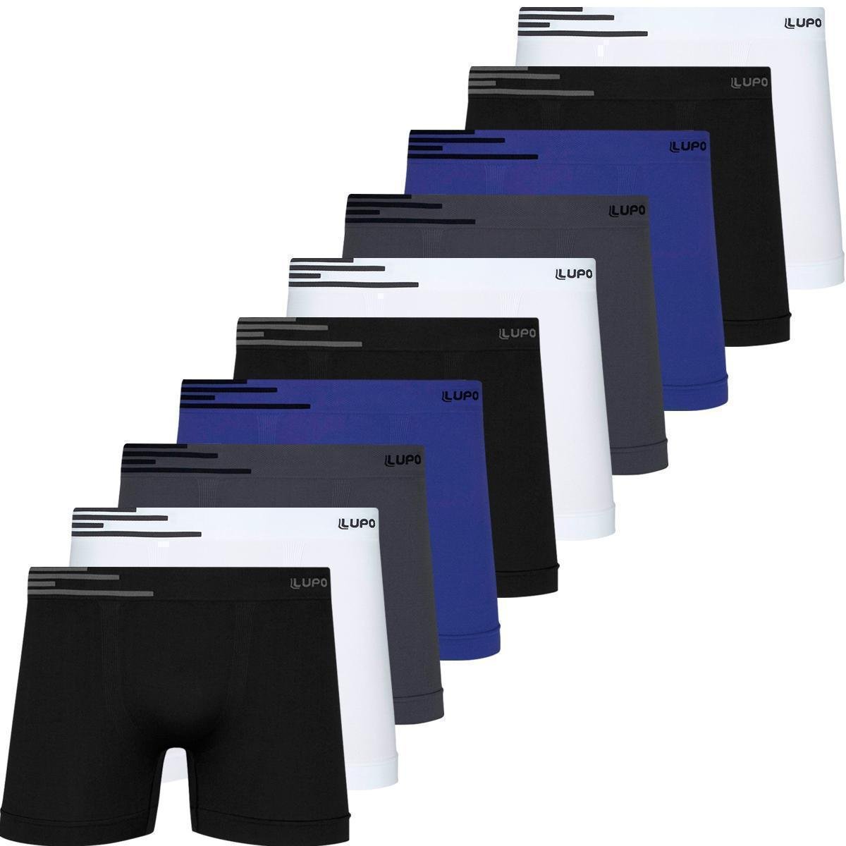 Kit 10 Cuecas Cueca Boxer Lupo Original Box Masculino Microfibra Sem Costura Atacado Adulto é ruim? Kit 10 Cuecas Cueca Boxer Lupo Original Box Masculino Microfibra Sem Costura Atacado Adulto é boa?