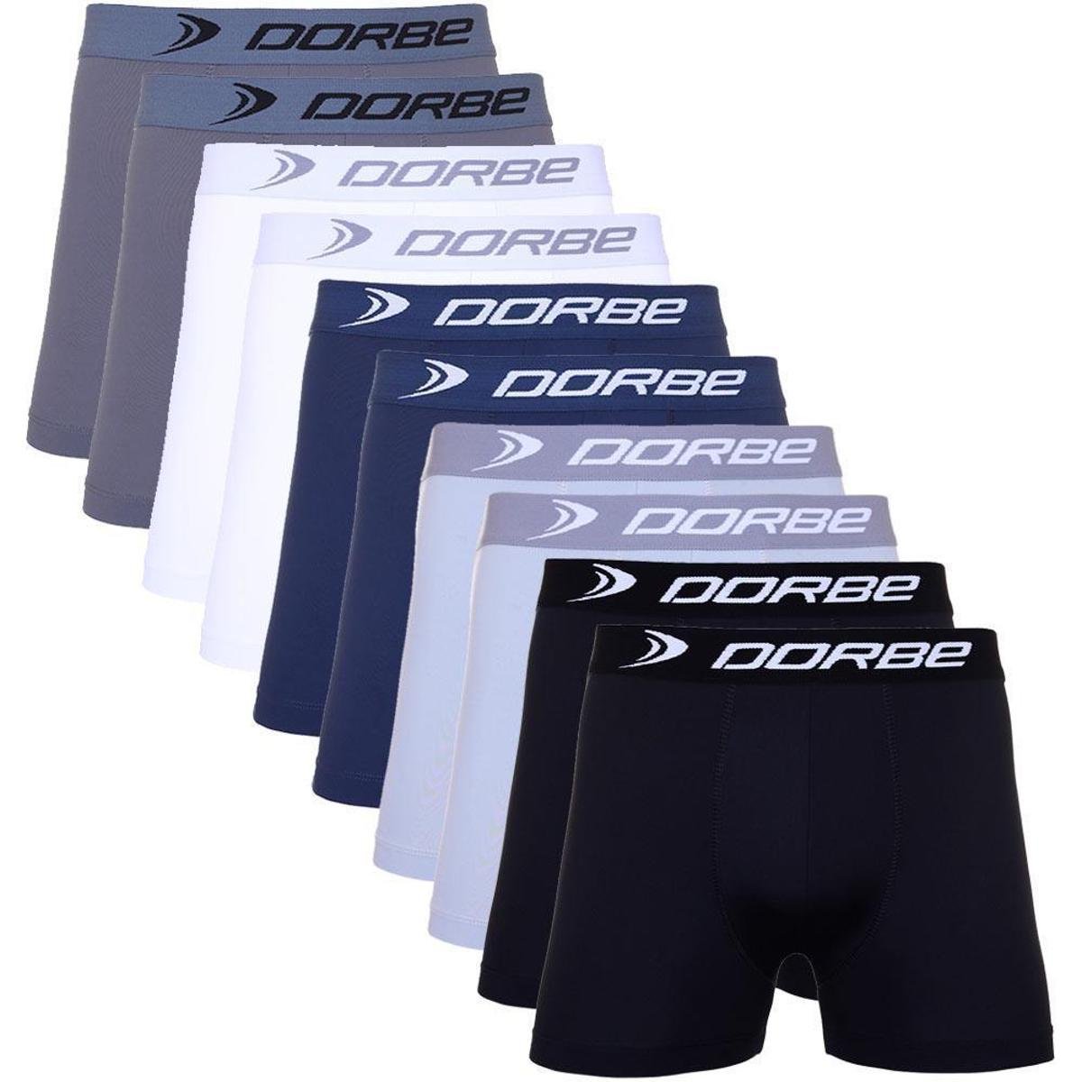 Kit 10 Cuecas Dorbe Boxer Microfibra Menor preço em Kit 10 Cuecas Dorbe Boxer Microfibra