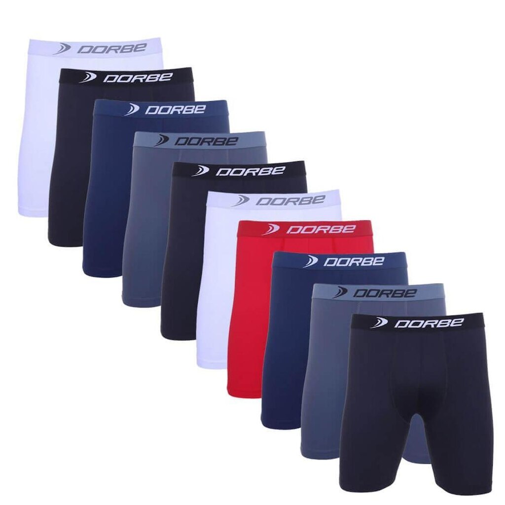 Kit 10 Cuecas Dorbe Long Leg Algodão