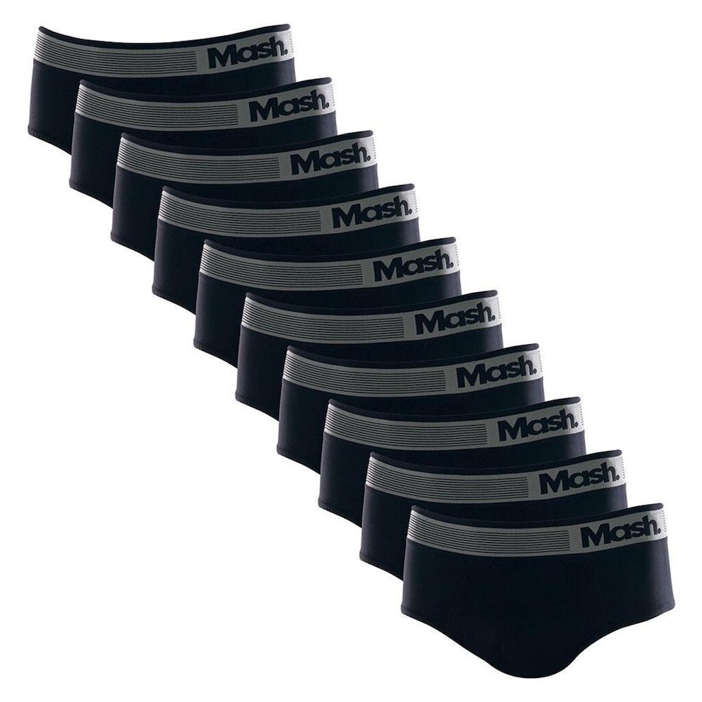 Kit 10 cuecas slip mash microfibra sem costura 713.02