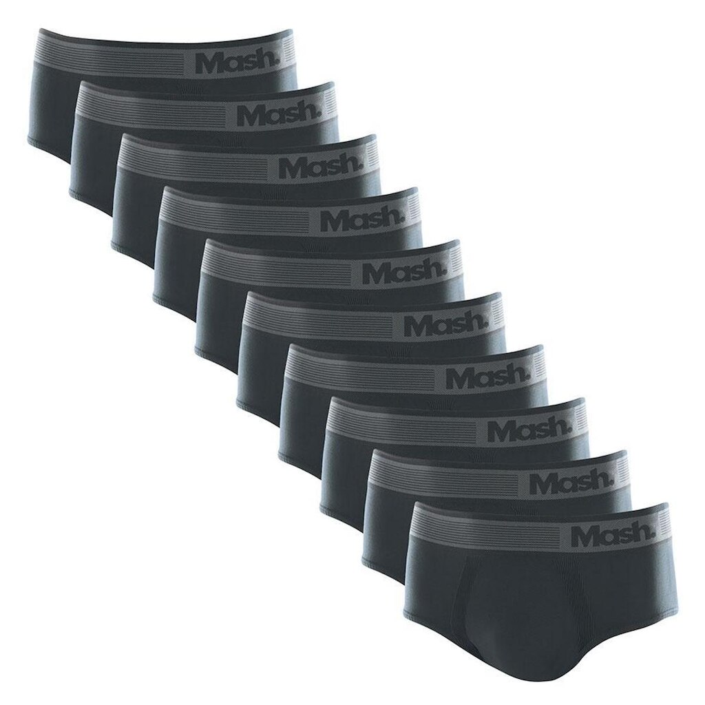 Kit 10 cuecas slip mash microfibra sem costura 713.02