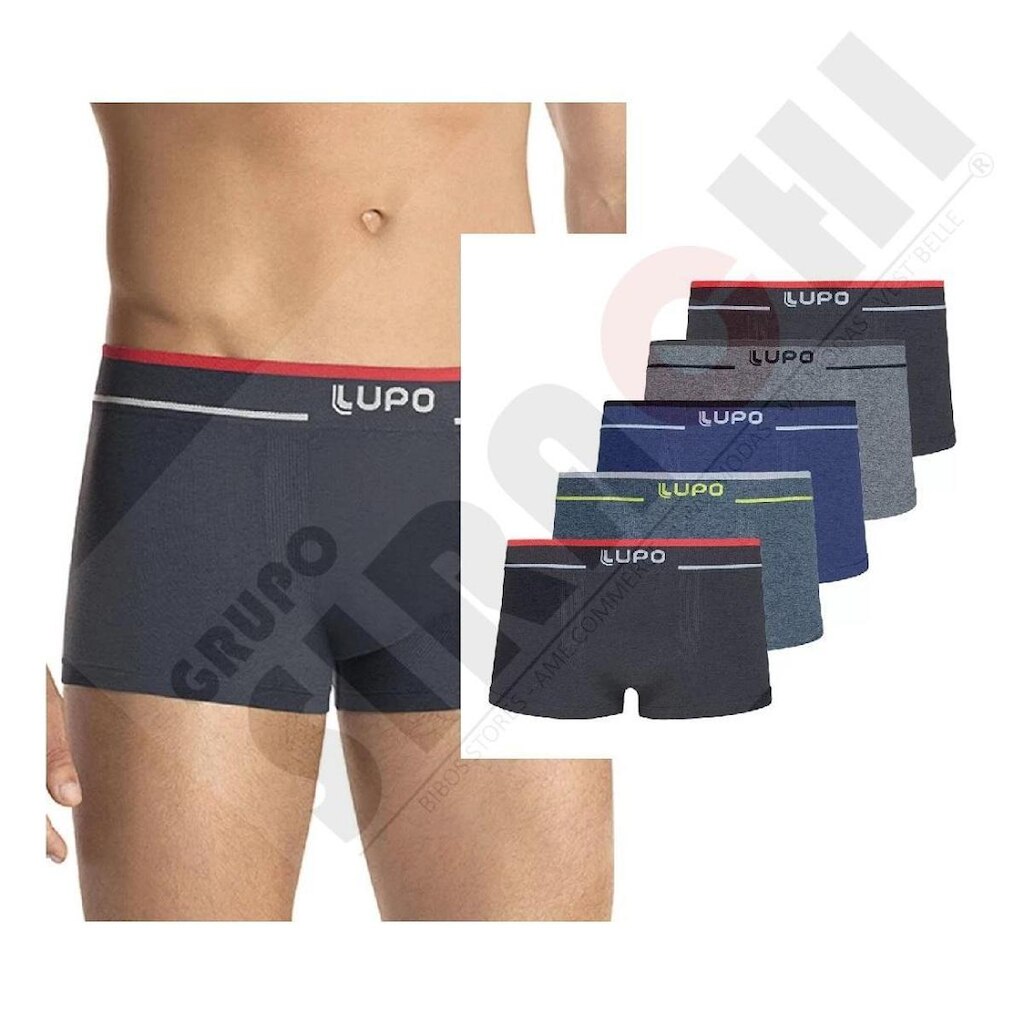 KIT 10 CUECAS SUNGA LUPO SEM COSTURA FIO TEXTURIZADO 526