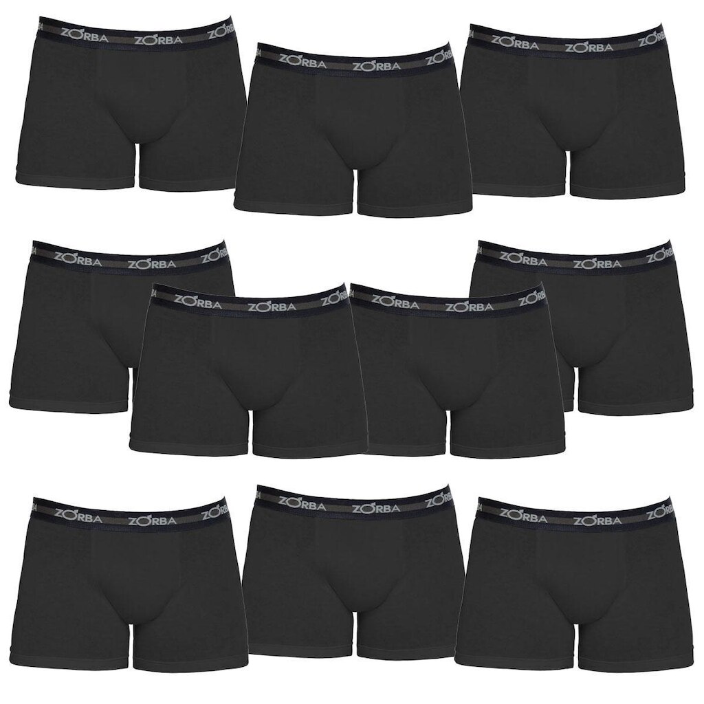 Kit 10 Cuecas Zorba 702 Boxer Algodão MAX