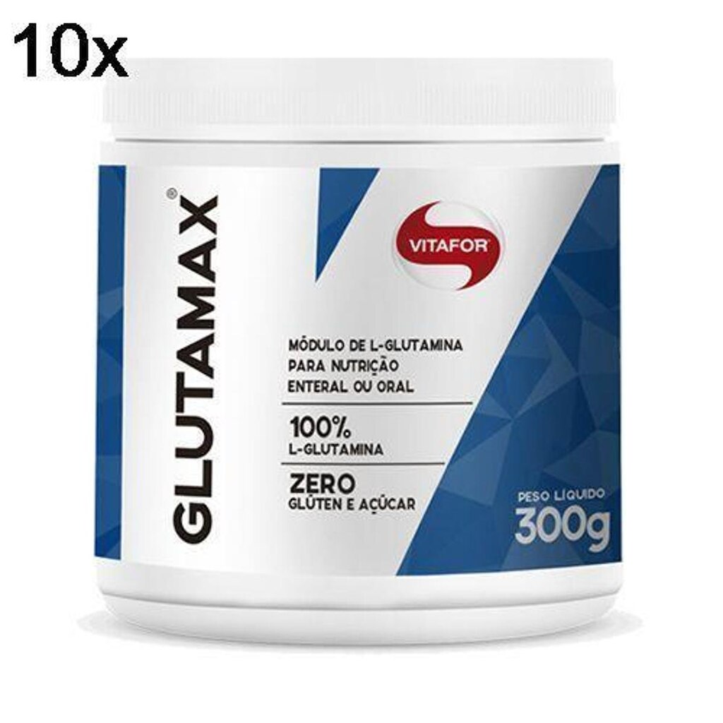 Kit 10 Glutamax - 300g - Vitafor