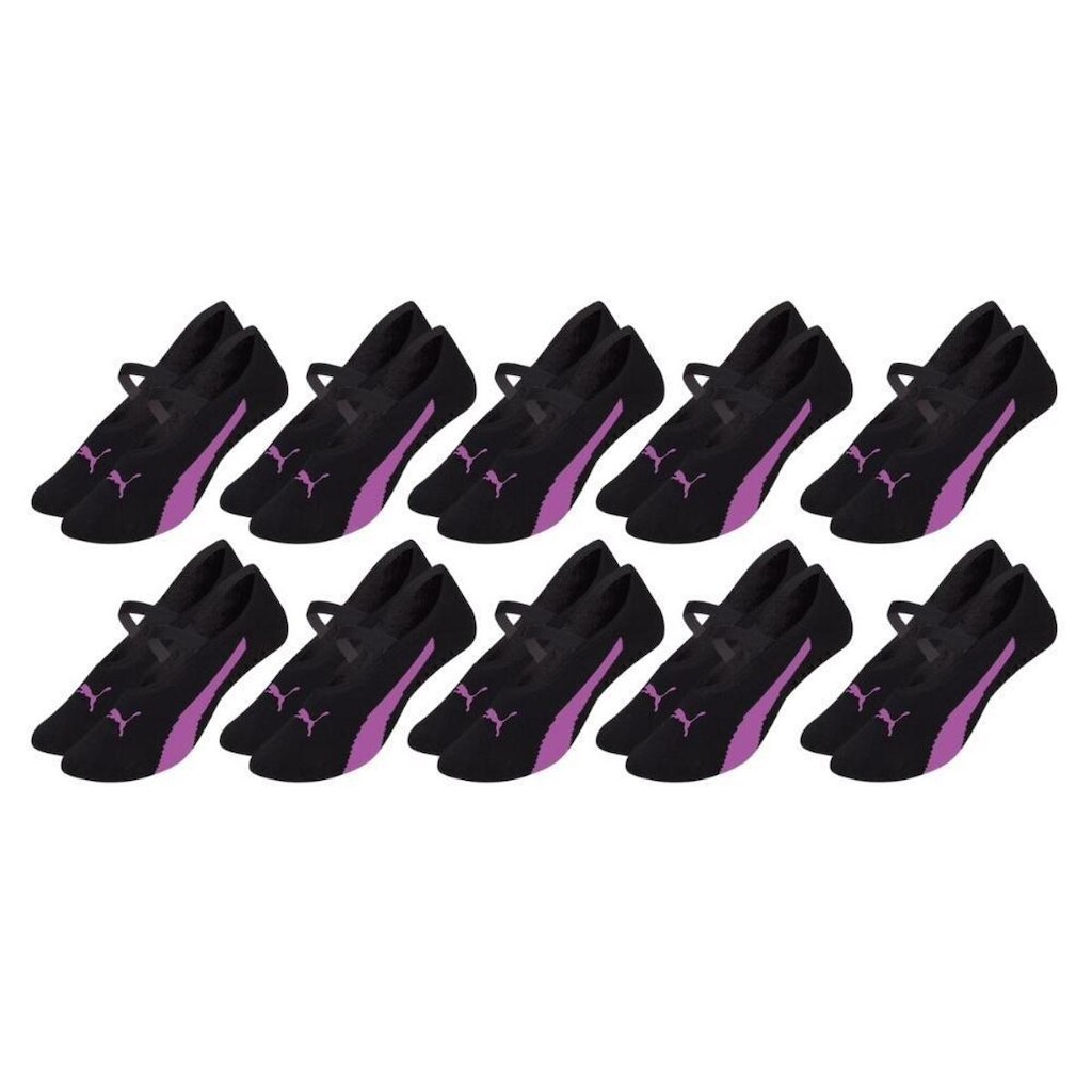 Kit 10 Meias Sapatilha Feminina Puma Pilates De Algodão