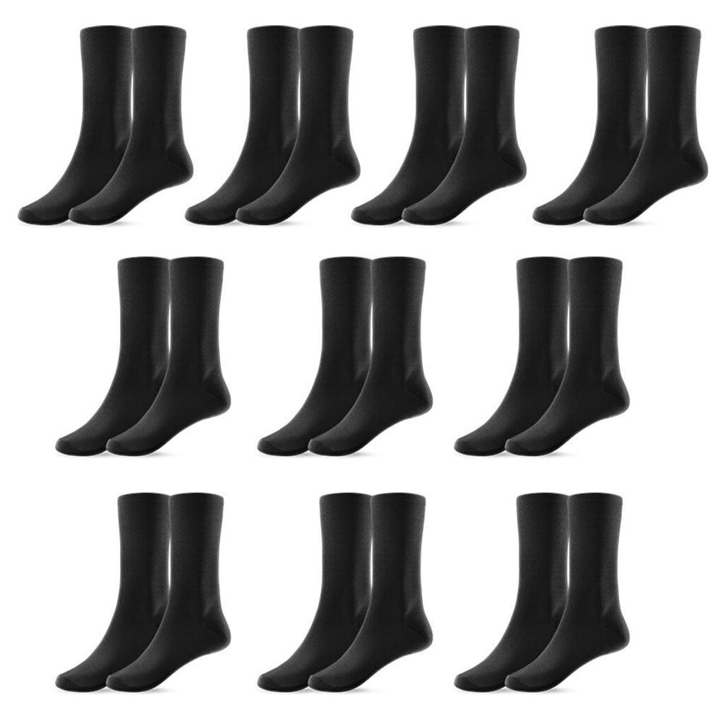 Kit 10 Pares de Meias Masculina Cano Alto 37/44